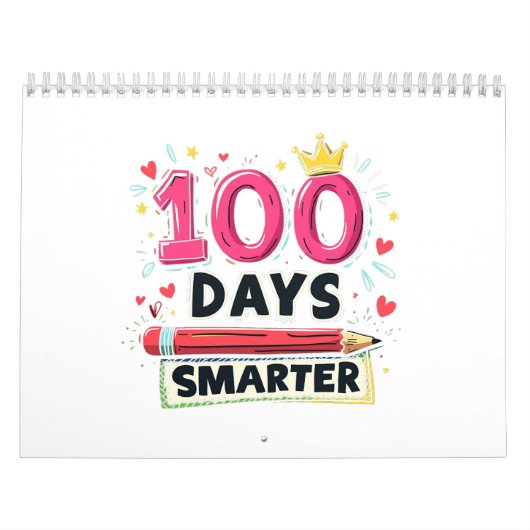 Calendrier 100 Jours plus intelligents d'enseignant scolaire (Protection)