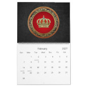 Calendrier [100] Prince-Princesse King-Queen Crown [Or] (Feb 2027)