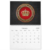 Calendrier [100] Prince-Princesse King-Queen Crown [Or] (Feb 2026)