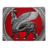 Calendrier [100] Taureau ailé assyrien : Argent et lamassu no (Protection)