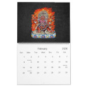 Calendrier [100] Thangka tibétaine - Die furieuse Hayagriva (Feb 2026)