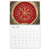 Calendrier [100] Vegvisir - Viking Gold Magic Runic Compass (Mar 2027)