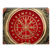 Calendrier [100] Vegvisir - Viking Gold Magic Runic Compass (Protection)