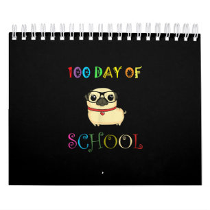 Calendrier 100ème Jour De L'École Carlin Chien Enseignants En