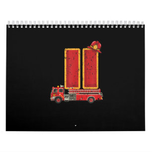 Calendrier 11 ans Anniversaire Cadeaux de garçon Pompier