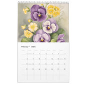 Calendrier 12 Birth Month Flowers 2026 Wall Calendar (Feb 2026)