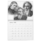 Calendrier 12 Compositeurs / 12 Combinaisons, 2026 (Jan 2027)