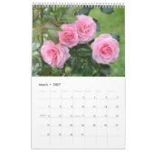 Calendrier 12 mois Beaux Roses (Mar 2027)