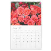 Calendrier 12 mois Beaux Roses (Feb 2027)