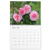 Calendrier 12 mois Beaux Roses (Mar 2027)