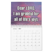Calendrier 12 Mois "Cher SEIGNEUR, Je Suis Reconna (Jan 2027)