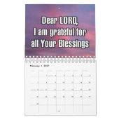 Calendrier 12 Mois "Cher SEIGNEUR, Je Suis Reconna (Feb 2027)