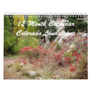Calendrier 12 Mois Colorado Paysages