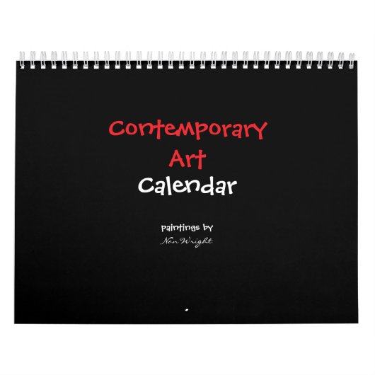 Calendrier 12 mois d'art contemporain abstrait (Protection)
