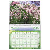 Calendrier 12 mois de beaux-arts par les saisons (Mar 2026)