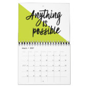 Calendrier 12 mois de citations inspirées (Mar 2027)