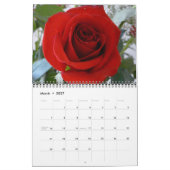 Calendrier 12 mois de fleurs florales (Mar 2027)