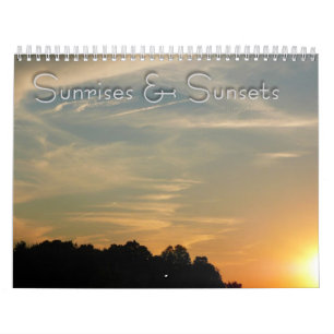 Calendrier 12 mois de levers et couchers de soleil, 2e éditio