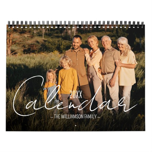 Calendrier 12 Mois de Photos de Famille (Protection)