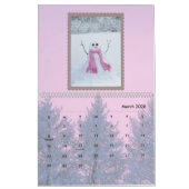 Calendrier 12 Mois de Snowmen Snowpeople Collection Snowman (Mar 2026)