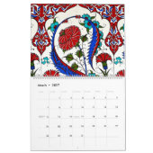 Calendrier 12 mois de tuiles turques (Mar 2027)
