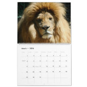 Calendrier 12 mois Famille Lion (Mar 2026)