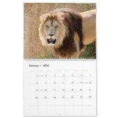 Calendrier 12 mois Famille Lion (Feb 2026)