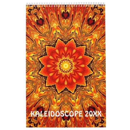 Calendrier 12 mois Kaleidoscope (Protection)