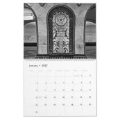 Calendrier 12 mois Métro de Moscou en noir et blanc (Jan 2027)