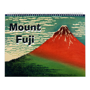 Calendrier 12 mois Mont Fuji