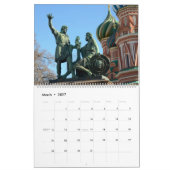 Calendrier 12 mois Moscou, Russie (Mar 2027)