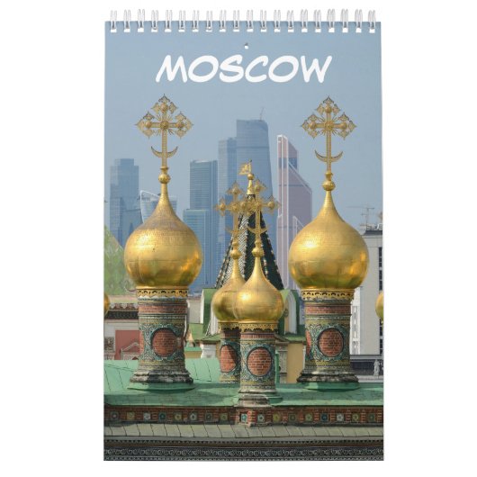 Calendrier 12 mois Moscou, Russie (Protection)
