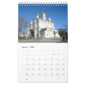 Calendrier 12 mois Moscou, Russie (Jan 2027)