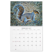 Calendrier 12 mois - Peinture d'aquarelle de la faune de l'éc (Feb 2027)