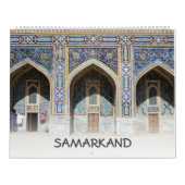 Calendrier 12 mois Samarkand, Ouzbékistan (Protection)