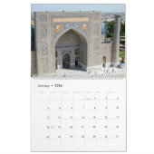 Calendrier 12 mois Samarkand, Ouzbékistan (Jan 2026)