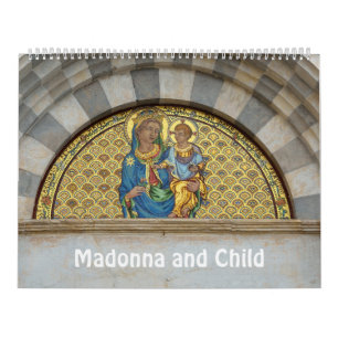 Calendrier 12 mois Vierge et Enfant