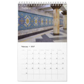 Calendrier 12 mois Voyage Ouzbékistan (Feb 2027)