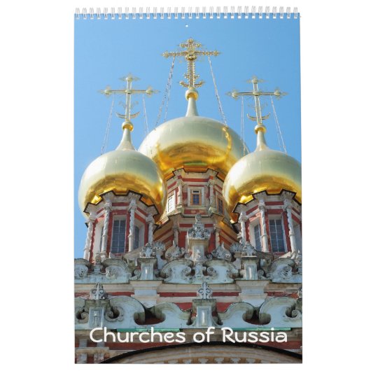Calendrier 12 mois Voyage Russie : Eglises (Protection)