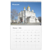 Calendrier 12 mois Voyage Russie : Eglises (Feb 2026)