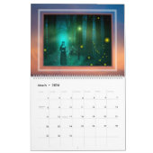 Calendrier 12 mois Witchcraft Magick Wicca Magic Planner (Mar 2026)