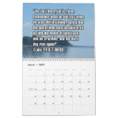 Calendrier 12-Month Easter Biblical Scripture Verses (Mar 2027)