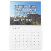 Calendrier 12-Month Easter Biblical Scripture Verses (Jan 2027)