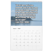 Calendrier 12-Month Easter Biblical Scripture Verses (Mar 2027)