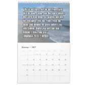 Calendrier 12-Month Easter Biblical Scripture Verses (Feb 2027)