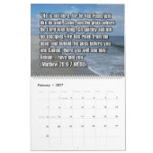 Calendrier 12-Month Easter Biblical Scripture Verses (Feb 2027)