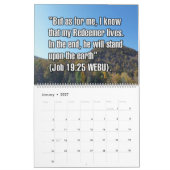 Calendrier 12-Month Easter Biblical Scripture Verses (Jan 2027)