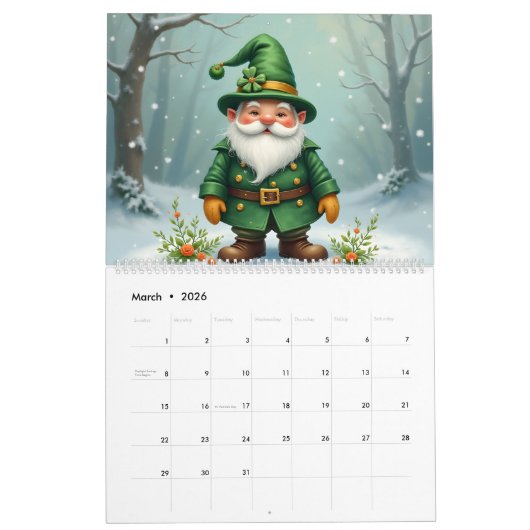 Calendrier 12 Month Gnome  (Mar 2026)