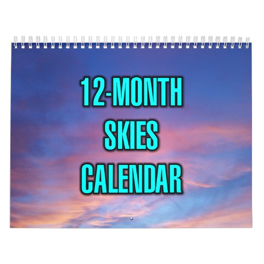 Calendrier 12-Month Skies (Protection)