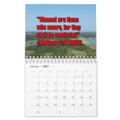 Calendrier 12-Month Words of Jesus Biblical Scripture Verses (Jan 2027)